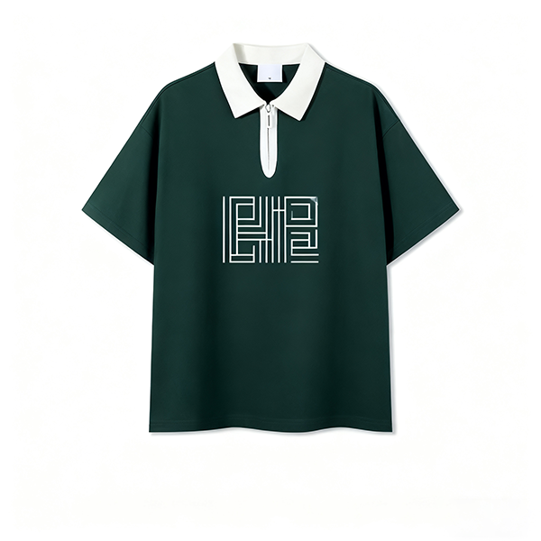 Summer Lightweight Men's Casual Short-Sleeve Knitted Polo Shirt